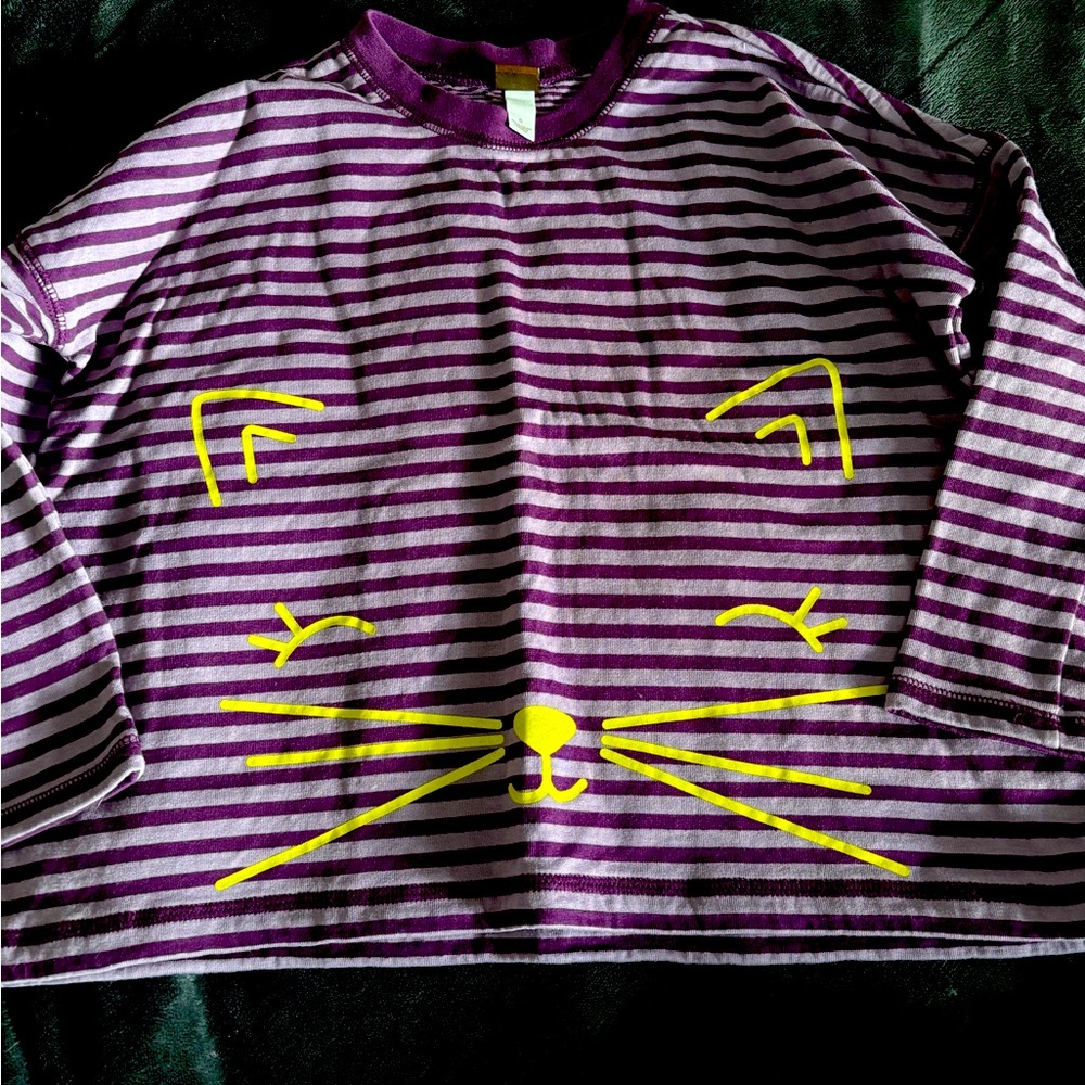 Tea Collection purple kitten long sleeve 6